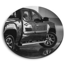 Round mdf magnets black - mdf,