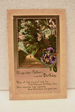 Antique Birthday Postcard "For