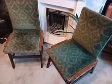 Rare Pair of Mid century Metamorphic ' Two Way ' Chairs - Birchcraft High Wycome