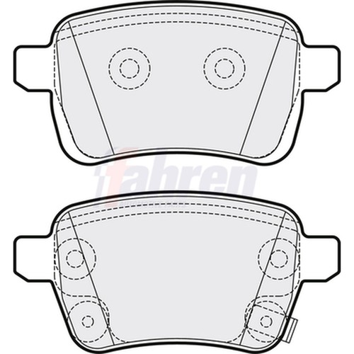 Brake pads set for vauxhall - pads,