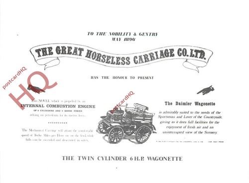 Postcard twin cylinder 6hp - twin,
