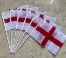 St George Cross Hand Waving Flags England Patriotic Decorations ??