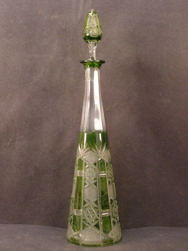 Vintage baccarat green crystal - baccarat,