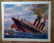 Set Of 6 Vintage Prints Of Maritime Art