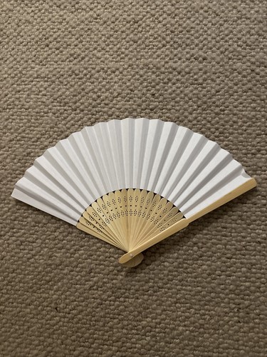 Folding bamboo hand held - hand, fan