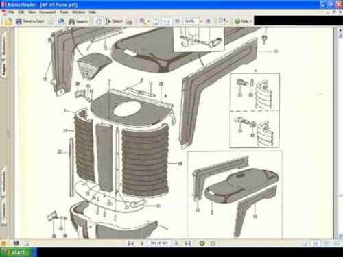 Massey ferguson parts - massey, 65
