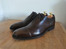 Barker Men's Pullman 2 Walnut Brown Hi-Shine Oxford Shoes Size 8G