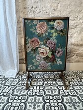 Embroidered Fire Screen Wooden