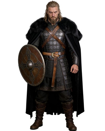 Viking fur cloak medieval king - fur,