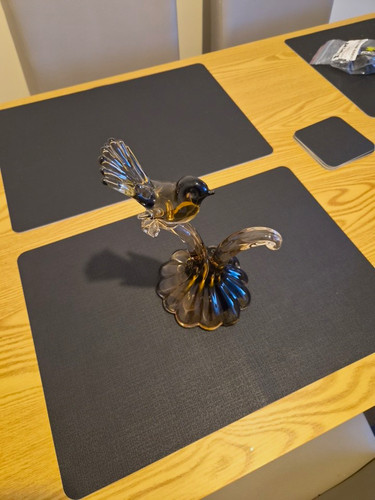 Sommerso murano glass bird - sommerso,