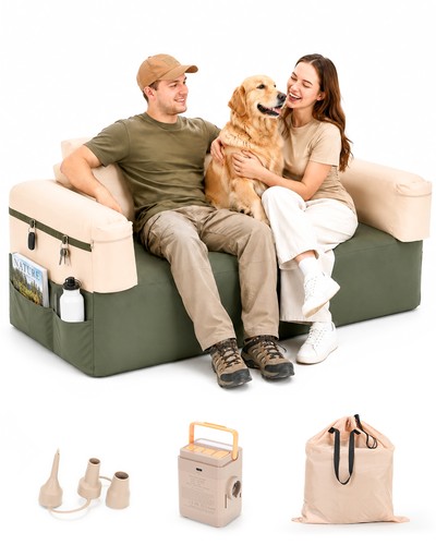 Inflatable couch for camping - inflatable,