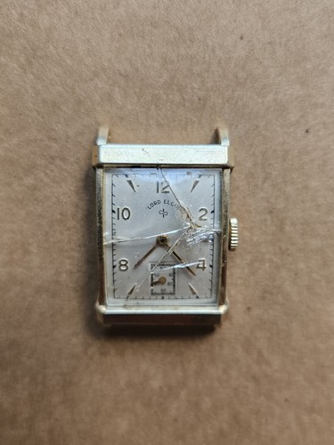 Vintage lord elgin watch - elgin, 14k