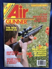 Air Gunner Sept 1991. Cardew On Barrels, BSA Scorpion Pistol, Diana 45,S2 Pistol