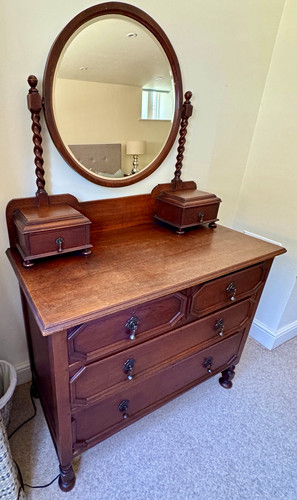 Wooden dressing table brown - dressing,