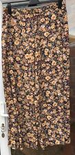 BNWOT ZARA FLORAL PRINT WIDE LEG / PALAZZO TROUSERS SIZE L 