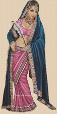  Elegant Lady Indian Costume