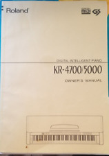 Original 1993 Roland Digital Intelligent Piano KR-4700/5000 owner's manual