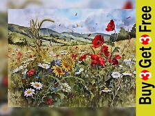 Wildflower Meadow Bliss 5"x7"