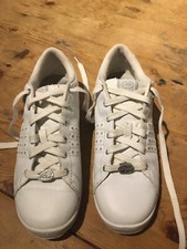 Marc Ecko Red Women's Trainers White Phranz-Phabulous  UK Sz 5.5 Metallic