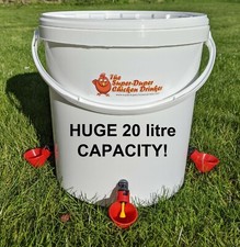 Super-Duper 20 litre Chicken Drinker Poultry Water, Self-filling