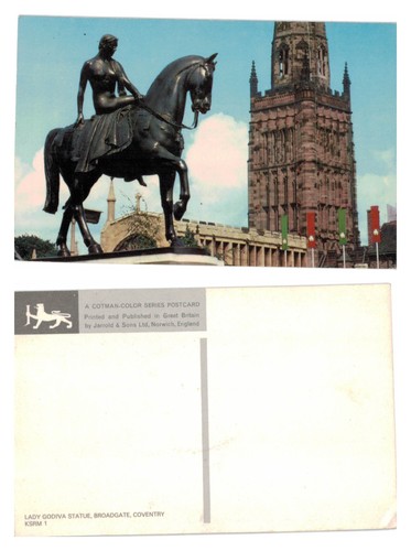 Vintage postcard lady godiva - -,