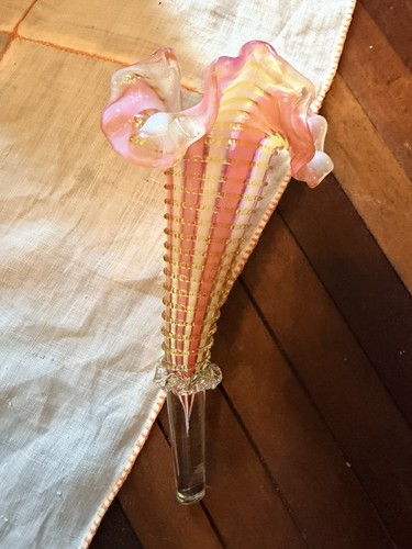 Vintage art glass epergne lily - glass,