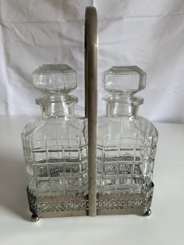 Vintage english decanter set - decanter,