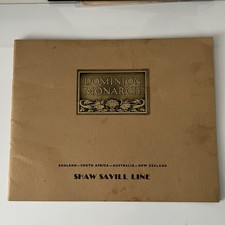 1939 Shaw Savill DOMINION MONARCH Prestige Interiors Brochure - Photo Filled