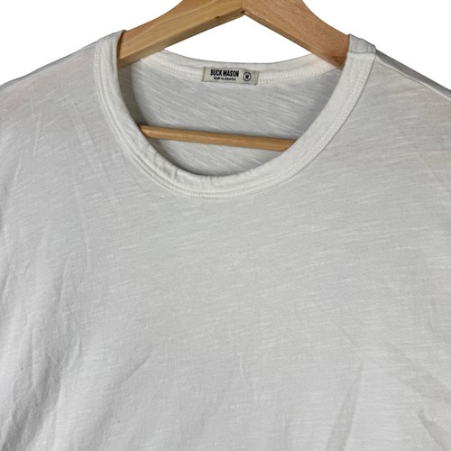Buck mason white slub curved - buck,