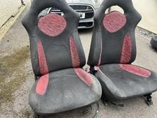 Subaru Impreza GC8 1993-1996 V1-3 JDM PAIR "Tiger" Red & Black Front Seats
