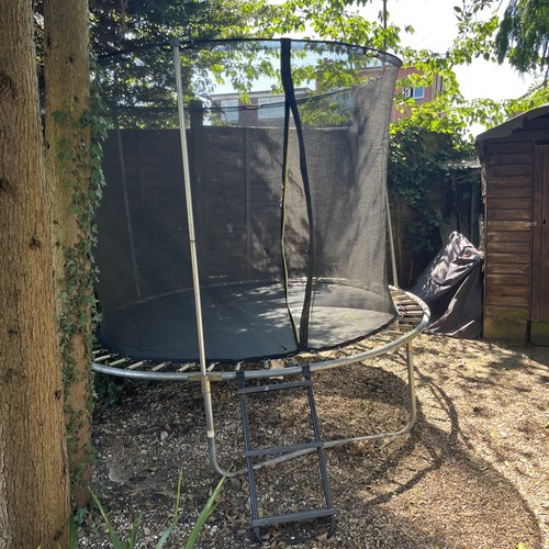 8ft plum trampoline zipped - plum,