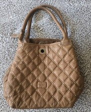 Osprey handbag shoulder bag,brown Leather,medium size Quilted design