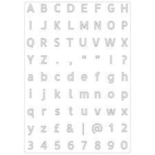 Alphabet Vertical Sans Serif |