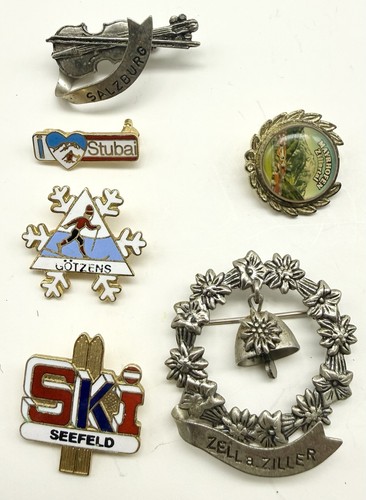Vintage austrian ski pin - vintage,