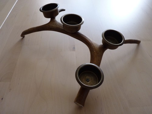 Reindeer antler tea light - reindeer, 4