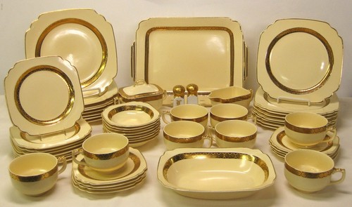 Rare homer laughlin gold - rare,