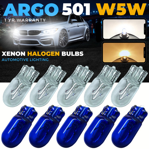 T10 501 xenon bulbs - t10,