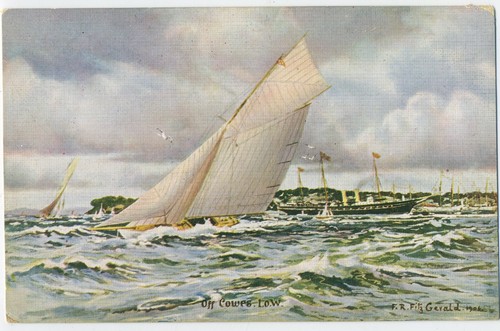 Sailing yacht off - sailing,