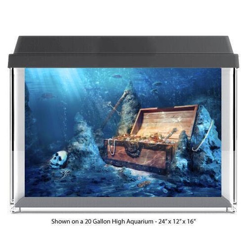 Sunken treasure chest fish - sunken,