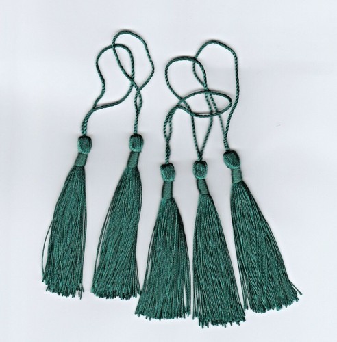 Dark green craft tassels - 5,