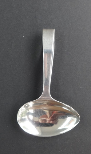Silver sauce spoon - silver,