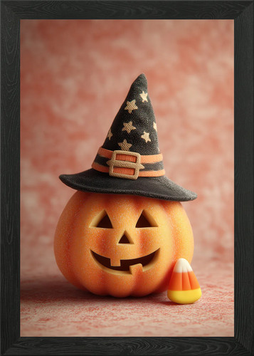 Halloween pumpkin with witch - halloween,