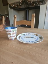 Emma Bridgewater Diggers And Tractors Melamine Plate And Beaker