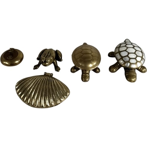 Vintage brass turtle - 5,