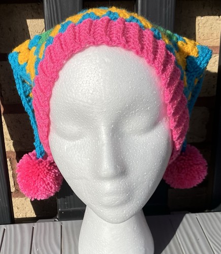 Handmade crochet jester hat - handmade,