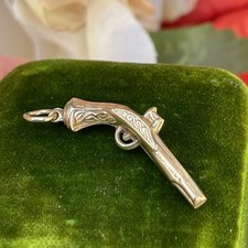 Vintage 9ct Gold Pistol Charm
