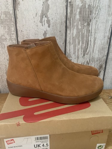 Fitflop light tan suede ankle - fitflop,