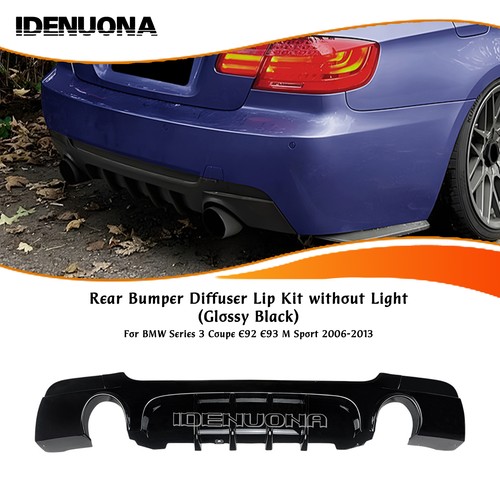 Car gloss black rear lower - 1x,