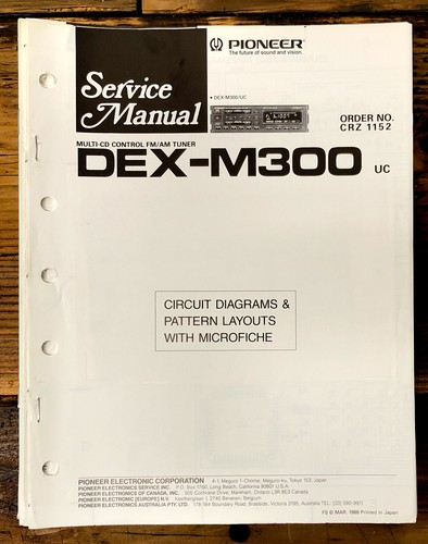 Pioneer dex m300 stereo - pioneer, dex-m300