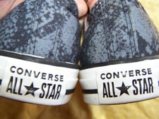 Converse Chuck Taylor Double Tongue Low Top Animal Black Gray Lt. Pink Womens 9M